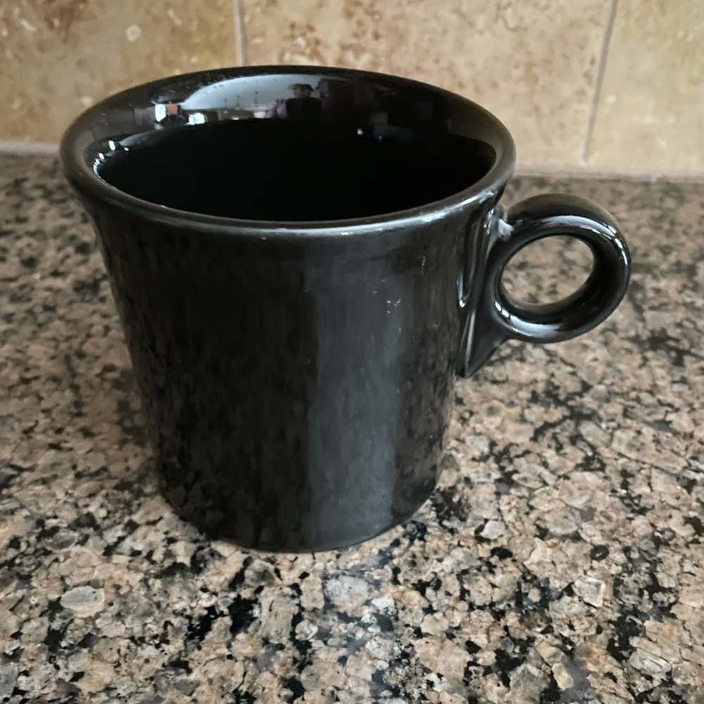 Black Fiestaware Ring Handle Coffee Mug